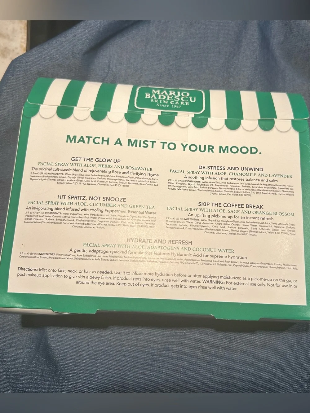 Mario Badescu Mini Mist Collection